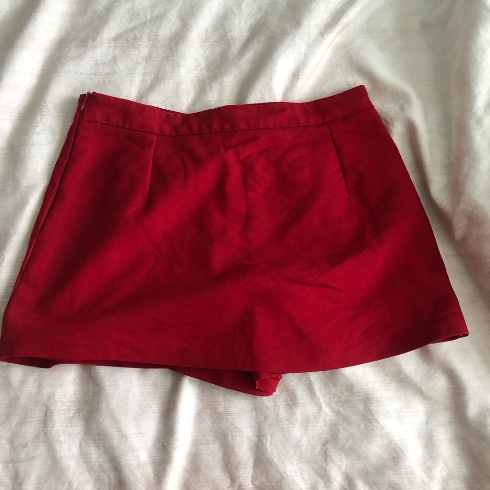 Zara Vibrant Red Skort Trafaluc collection